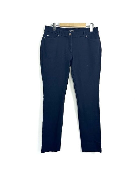 Eileen Fisher Pants - Eileen Fisher Navy Stretch Slim Fit  Straight Leg Pant Sz Small